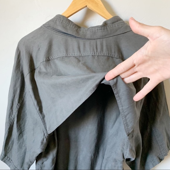 T by Alexander Wang Charcoal Short Sleeve Romper - Picture 10 of 15